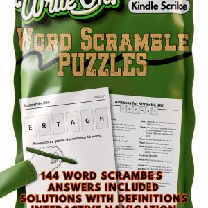 Write On! Kindle Scribe Word Search Activity Book 326‑Page Print-0