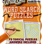 Kindle Scribe Activity Book Write On Word Search Puzzle 150 Page Print-0