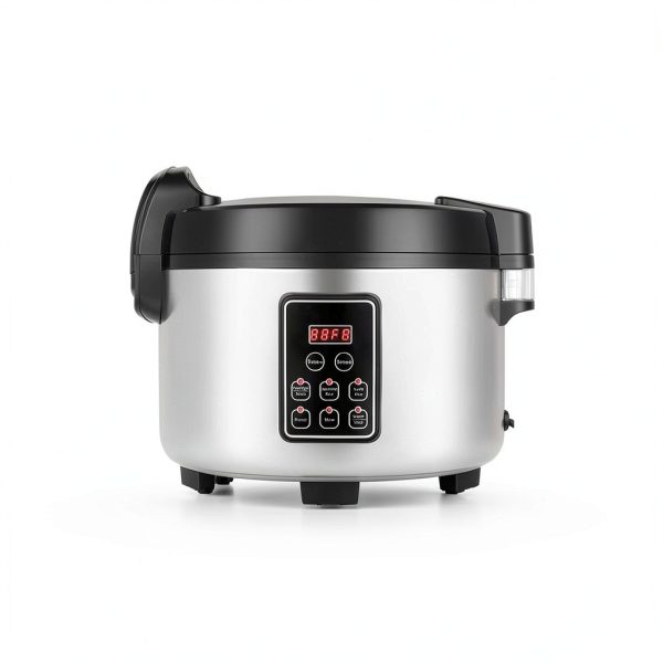 Commercial Rice Cooker 60 CUPS (Cooked Rice)& Food Warmer | 13L/13.8Qt Extra Large Multifunctional Rice Cooker | 1350W Fast Cooking with Time Display & Preset|Restaurant Company Canteen Use-6