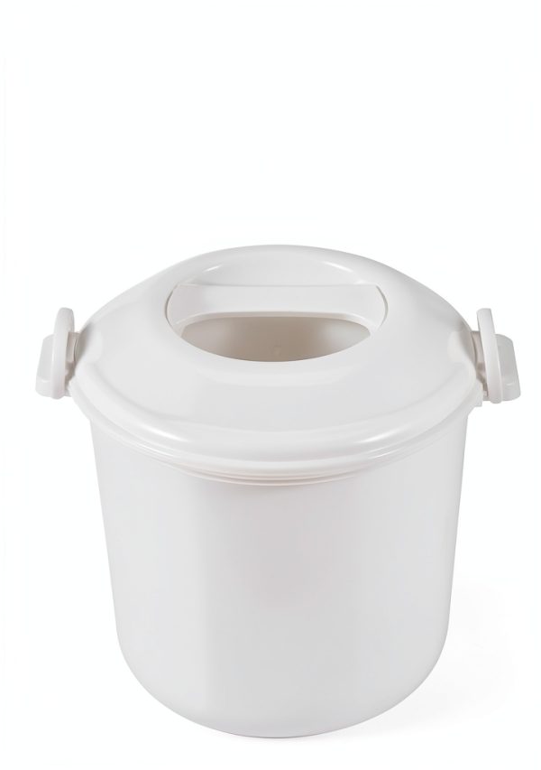 Microwave Rice Cooker SCJJTAC Capacity Plastic Container with Lid-4