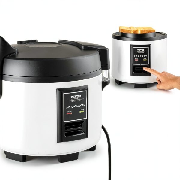 VEVOR Commercial Rice Cooker, 60-Cup Rice Cooker, 13.74 Qt / 13 Liter Large Rice Cooker and Warmer with Nonstick Inner Pot, Fast Cooking and 12-Hour Keep Warm, with Rice Cup and Paddle, for Restaurant-5