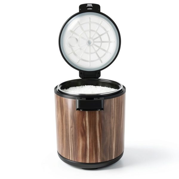 Commercial Rice Cooker Zivisamt 23L 6Gal Stainless Steel Wood-2