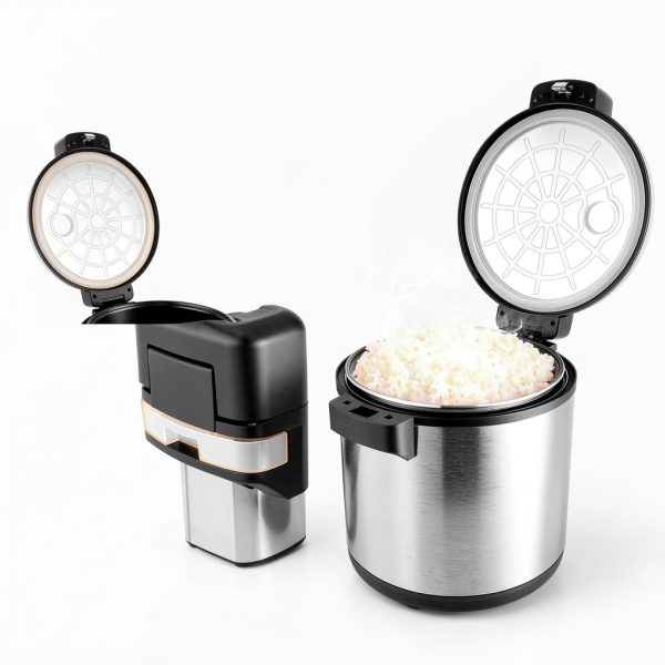 Commercial Rice Warmer NuBusno 20Qt Stainless Steel with Non‑Stick Pot-4