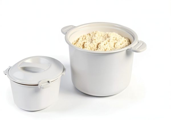 Microwave Rice Cooker SCJJTAC Capacity Plastic Container with Lid-8