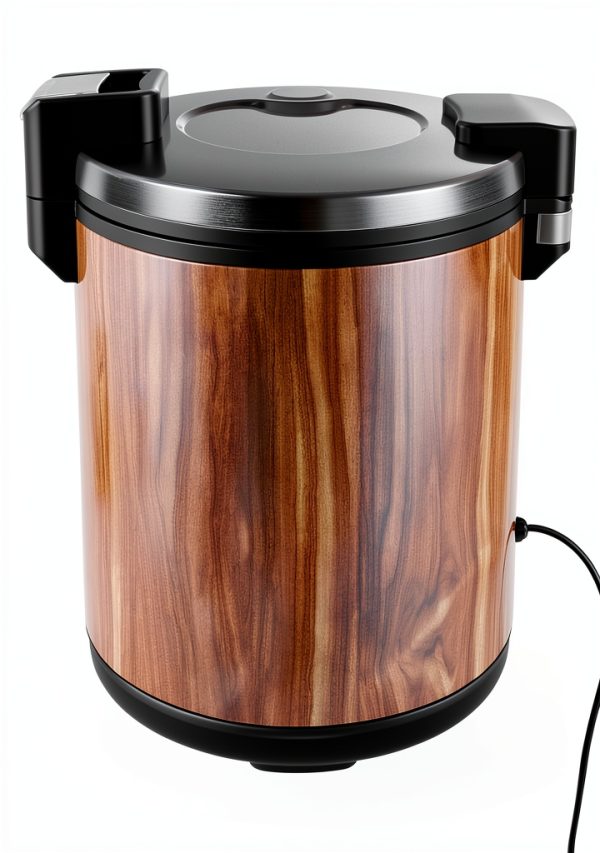 Commercial Rice Cooker Zivisamt 23L 6Gal Stainless Steel Wood-3