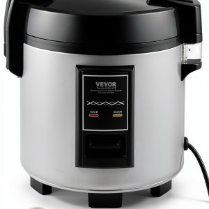 VEVOR Commercial Rice Cooker, 60-Cup Rice Cooker, 13.74 Qt / 13 Liter Large Rice Cooker and Warmer with Nonstick Inner Pot, Fast Cooking and 12-Hour Keep Warm, with Rice Cup and Paddle, for Restaurant-0