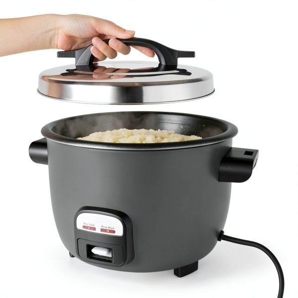 Commercial Rice Cooker 50 Cup Wutfly Steel with Auto Keep Warm-5
