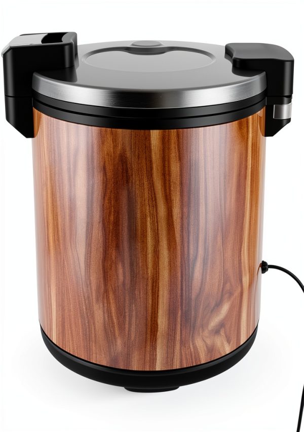 Commercial Rice Cooker Zivisamt 23L 6Gal Stainless Steel Wood-0