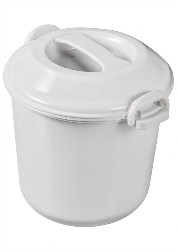 Microwave Rice Cooker SCJJTAC Capacity Plastic Container with Lid-0