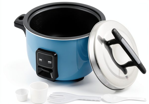 Commercial Rice Cooker Happybuy 40-Cup 8.45 Qt Non-Stick WA8-1 Blue-0