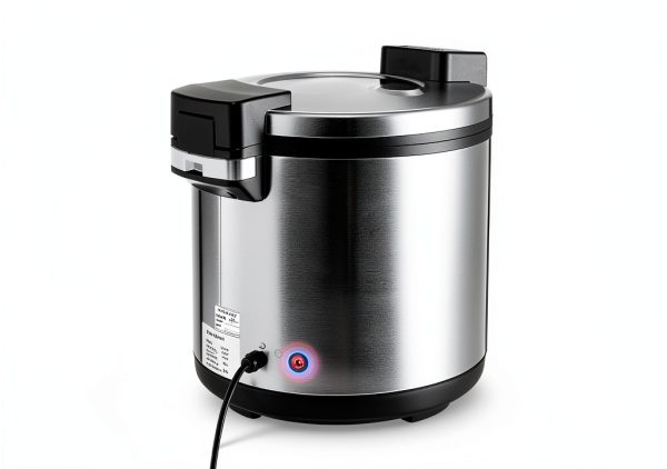 Commercial Rice Warmer EnSyuSuMa 100 Cup Silver Heavy Duty Electric-3