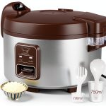 13.8 QT Commercial Rice Cooker CAZACHEF 13L Red One‑Touch Keep‑Warm-0