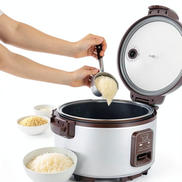 13.8 QT Commercial Rice Cooker CAZACHEF 13L Red One‑Touch Keep‑Warm-6