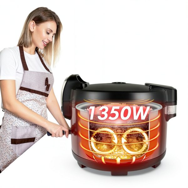 Oshenic 13 Liter Commercial Rice Cooker with Non-Stick Pot and Auto-3