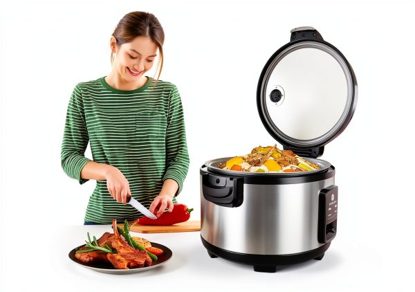 Oshenic 13 Liter Commercial Rice Cooker with Non-Stick Pot and Auto-1